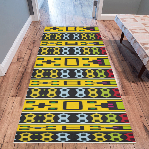 Shapes rows Area Rug 9'6''x3'3''