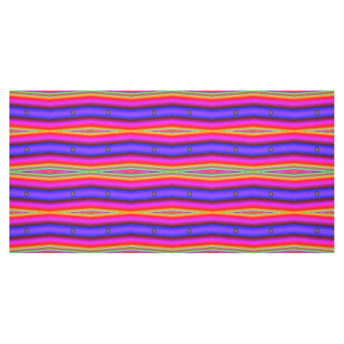 Bright Pink Purple Stripe Abstract Cotton Linen Tablecloth 60"x120"