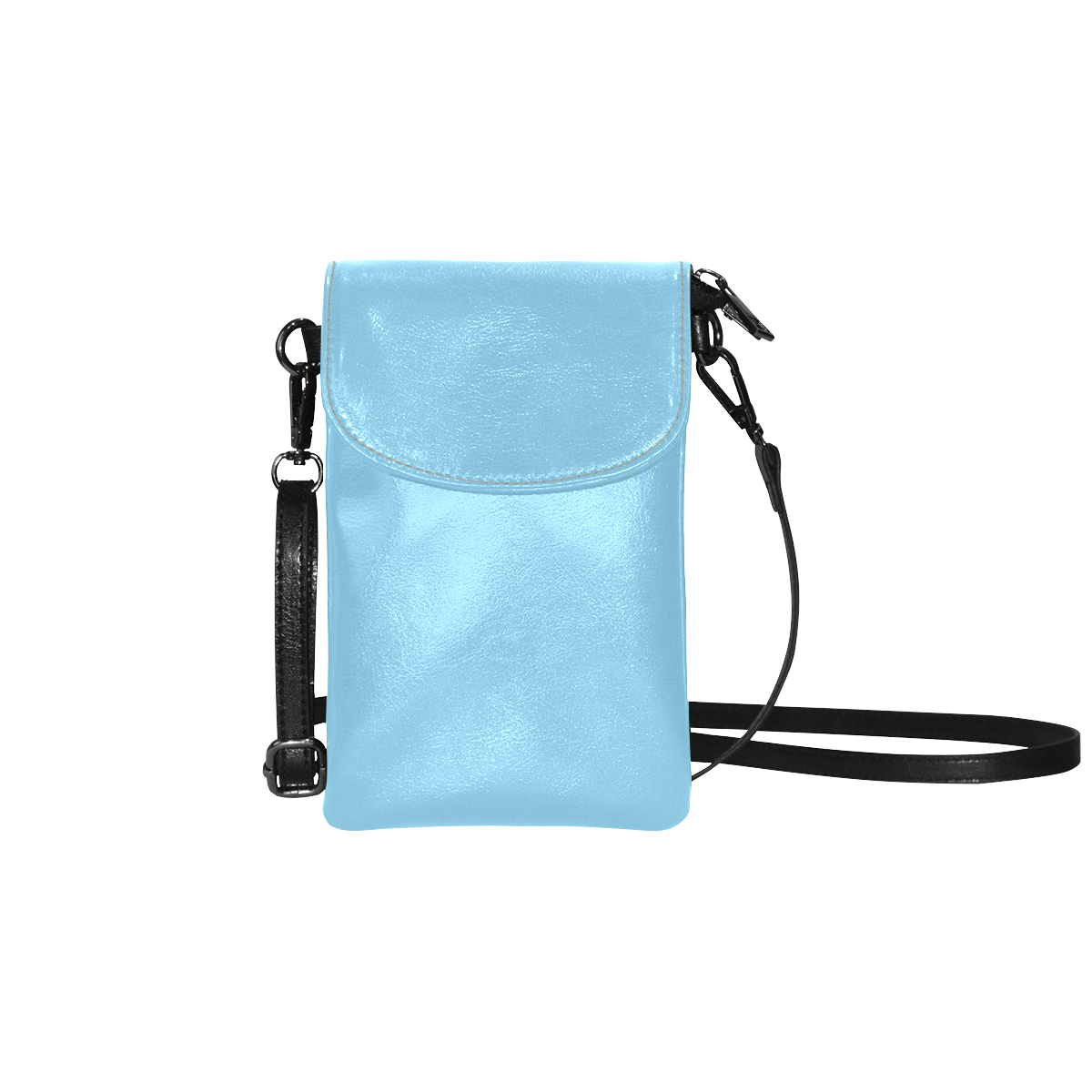 color baby blue Small Cell Phone Purse (Model 1711)