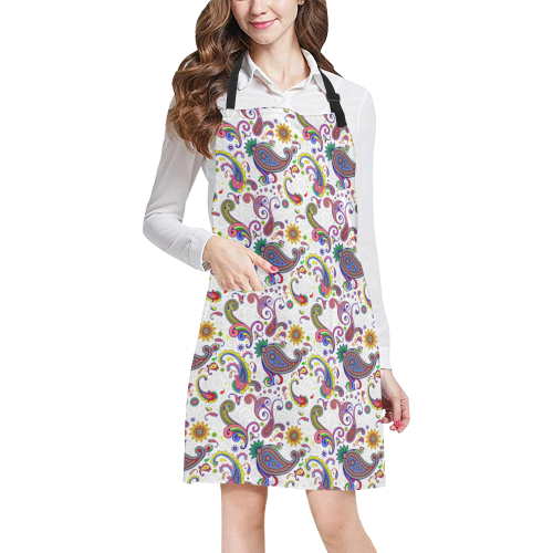 Bright paisley All Over Print Apron