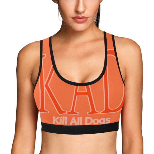 8A Kill All Dogs Women's All Over Print Sports Bra (Model T52)