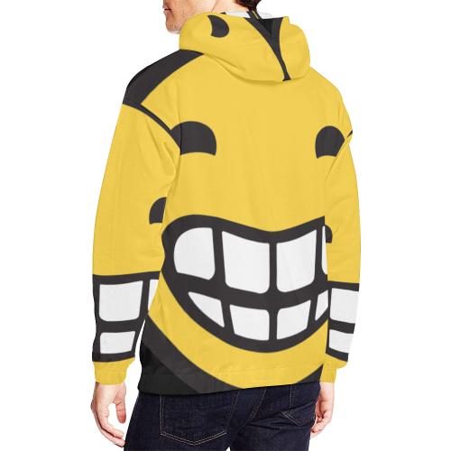 Rave Buddy Yellow All Over Print Hoodie for Men/Large Size (USA Size) (Model H13)
