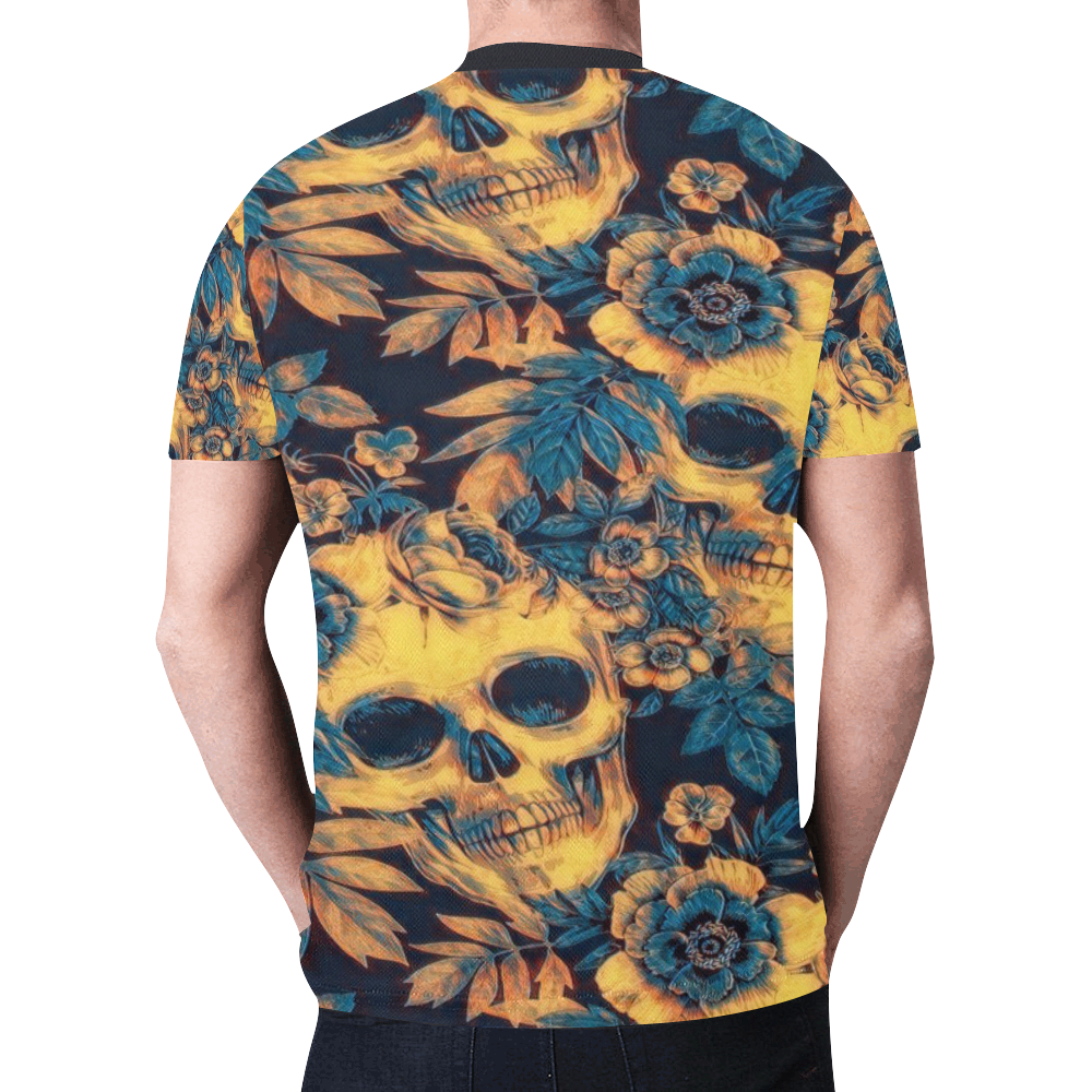 Woke Skulls Festival 3 New All Over Print T-shirt for Men (Model T45)