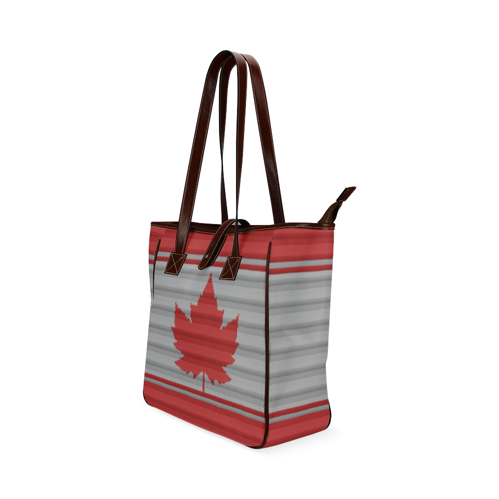 Canada Tote Bags Knit Print Classic Tote Bag (Model 1644)