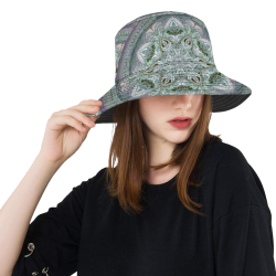 embroidery-green gray All Over Print Bucket Hat