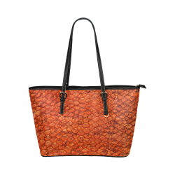 SNAKE LEATHER 4 Leather Tote Bag/Large (Model 1651)