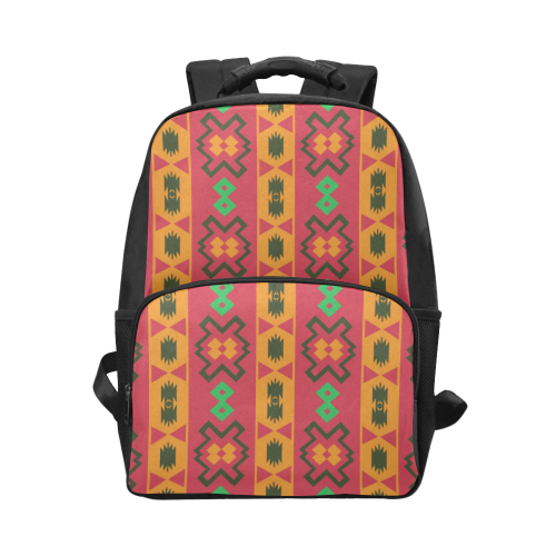 Tribal shapes in retro colors (2) Unisex Laptop Backpack (Model 1663)