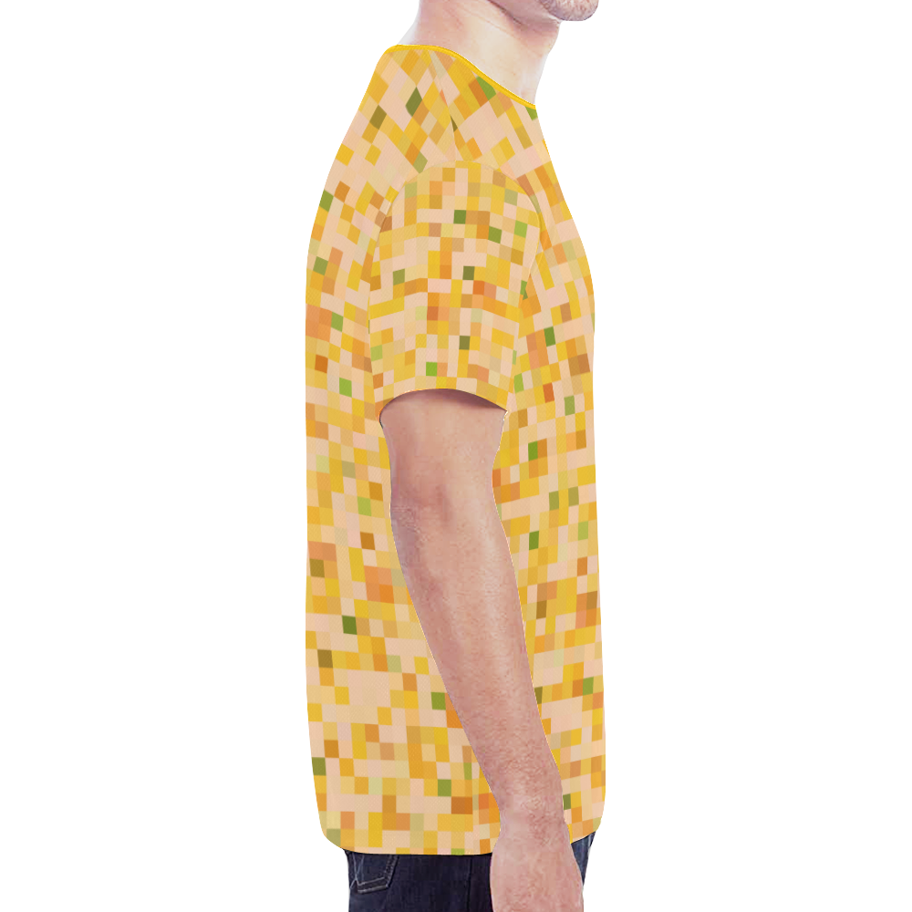 Mosaik Pattern by K.Merske New All Over Print T-shirt for Men (Model T45)
