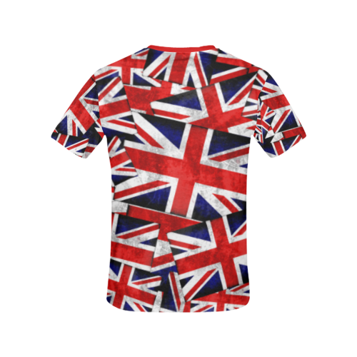 Union Jack British UK Flag - Red All Over Print T-shirt for Women/Large Size (USA Size) (Model T40)