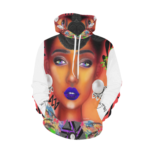 anoiting artsadd 2 All Over Print Hoodie for Women (USA Size) (Model H13)
