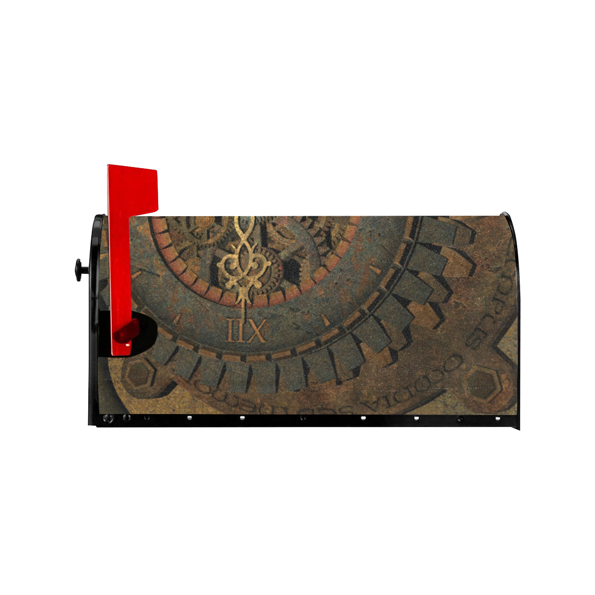 Steampunk, clockwork Mailbox Cover