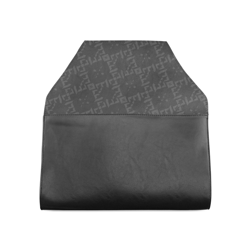 B Monogram Diamante by BJORLIE (Black/Dark Gray) Clutch Bag (Model 1630)