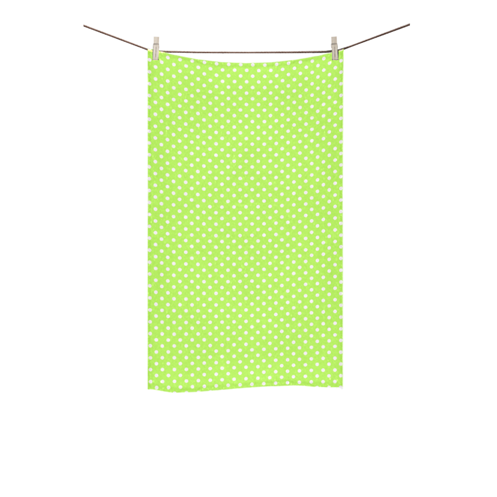Mint green polka dots Custom Towel 16"x28"