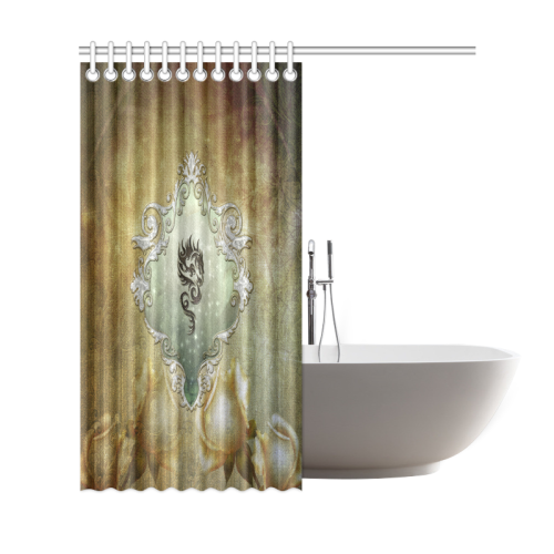 Awesome tribal dragon Shower Curtain 69"x72"