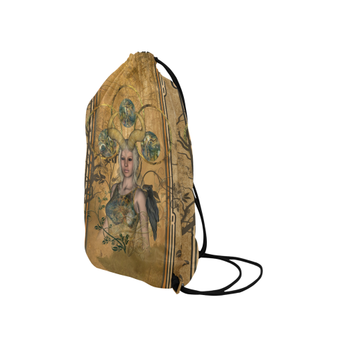 Wonderful dark fairy Small Drawstring Bag Model 1604 (Twin Sides) 11"(W) * 17.7"(H)