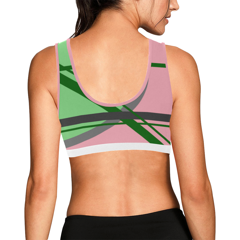 a game pnk Women's All Over Print Sports Bra (Model T52)