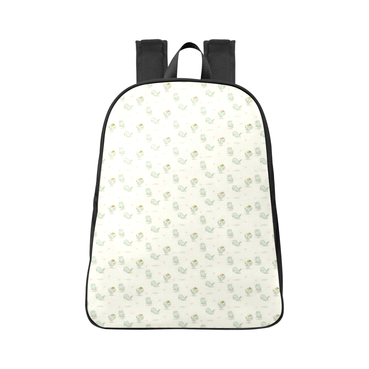 Little Cute Birds Fabric School Backpack (Model 1682) (Large)