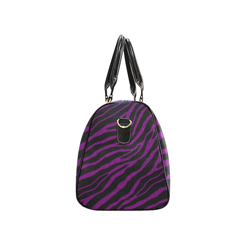 Ripped SpaceTime Stripes - Purple New Waterproof Travel Bag/Large (Model 1639)