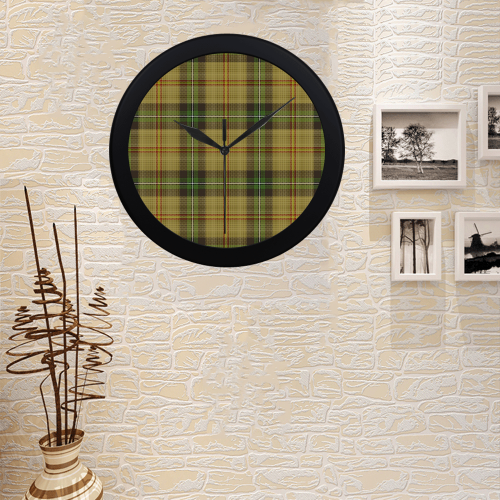 Saskatchewan tartan Circular Plastic Wall clock