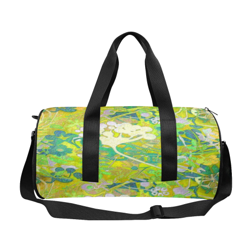 floral 1 abstract in green Duffle Bag (Model 1679)