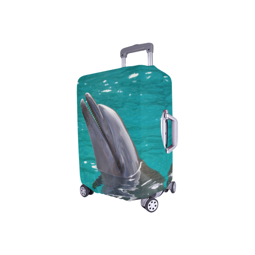 Aqua Dolphin Luggage Cover/Small 18"-21"