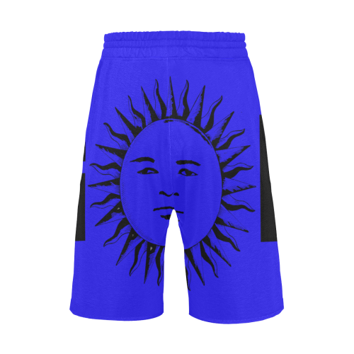 GOD Casual Shorts Royal Blue Men's All Over Print Casual Shorts (Model L23)