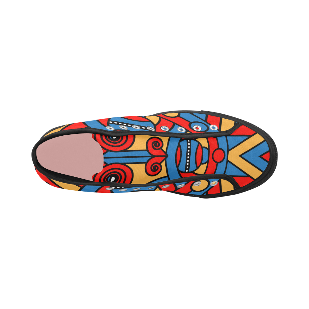 Aztec Maasai Lion Tribal Vancouver H Women's Canvas Shoes (1013-1)