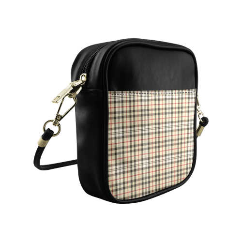 STRIPES LIGHT BROWN Sling Bag (Model 1627)