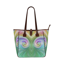Frax Fractal Rainbow Classic Tote Bag (Model 1644)