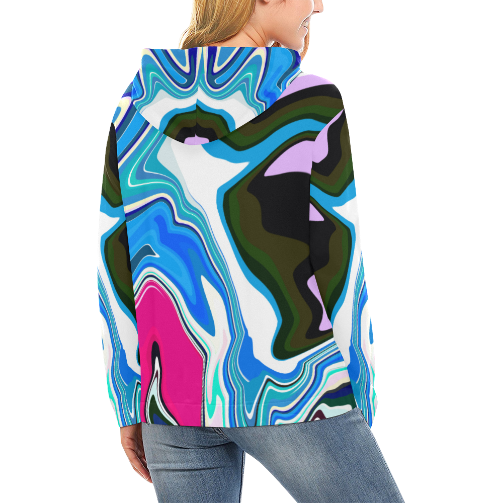 NoName All Over Print Hoodie for Women (USA Size) (Model H13)