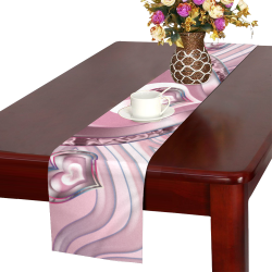 River Flowing Hearts Table Runner 14x72 inch