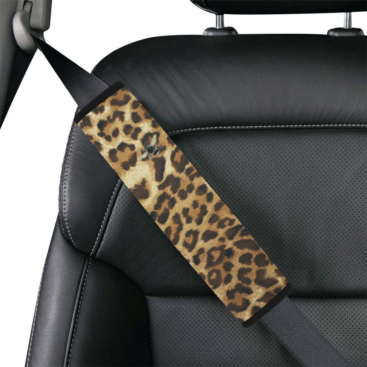 Buzz Leopard Car Seat Belt Cover 7''x12.6''