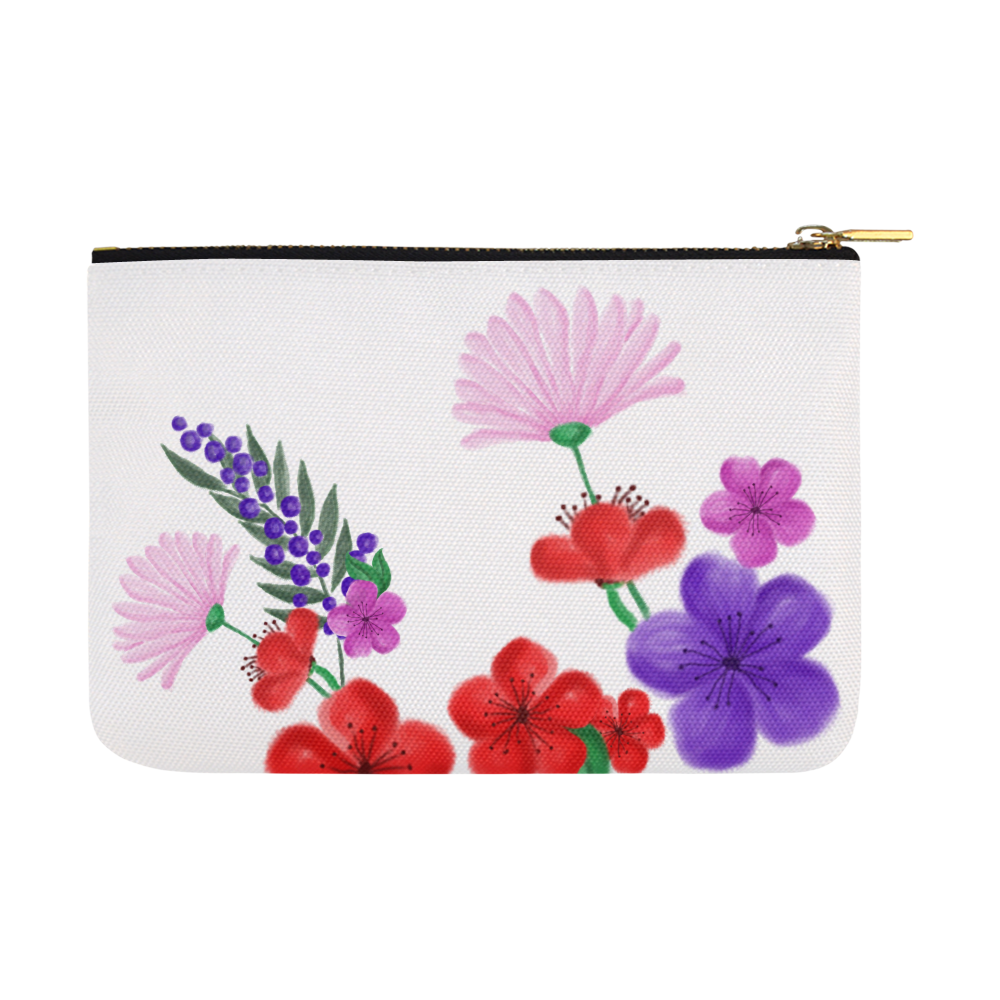 BUNCH OF FLOWERS Carry-All Pouch 12.5''x8.5''