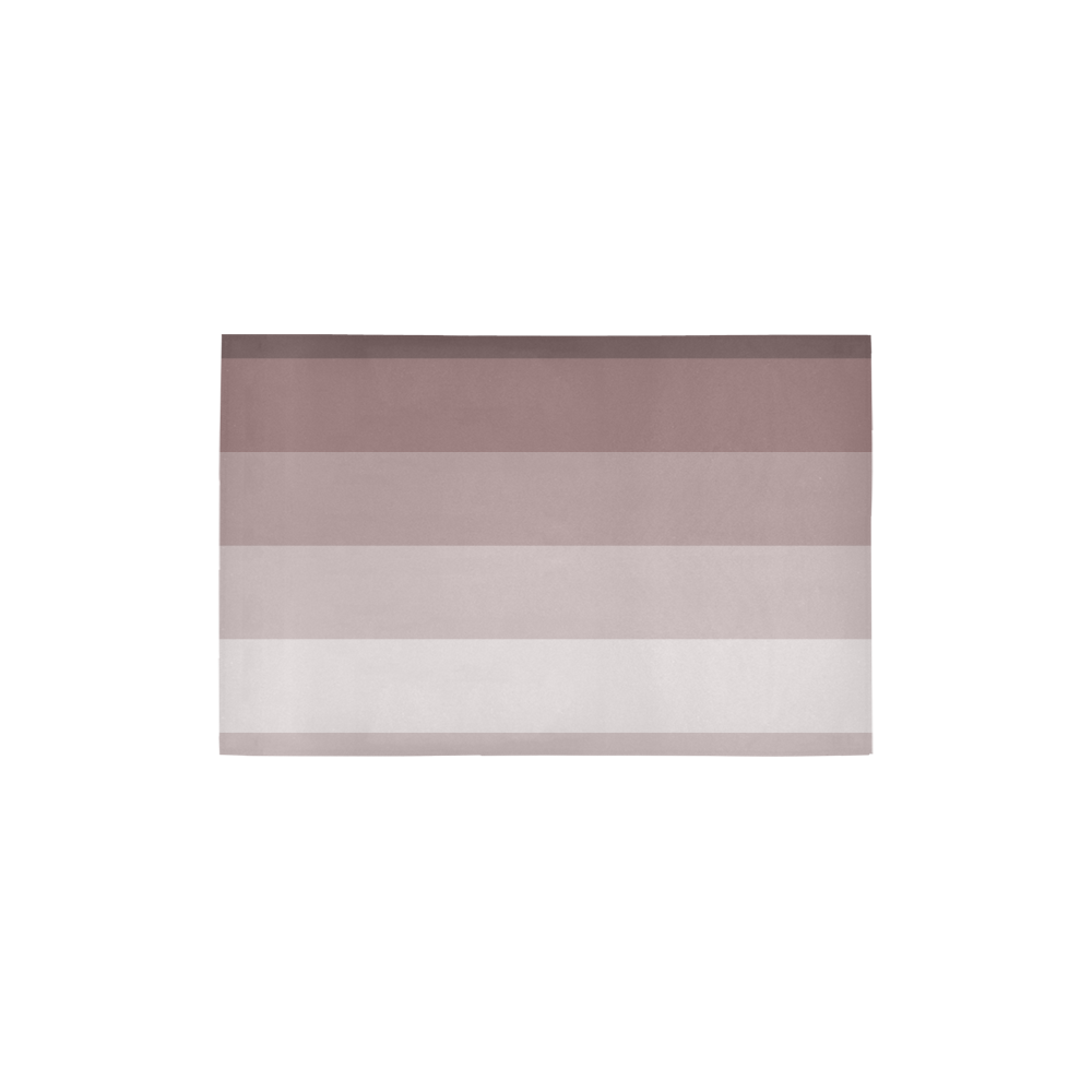 Grey multicolored stripes Area Rug 2'7"x 1'8‘’