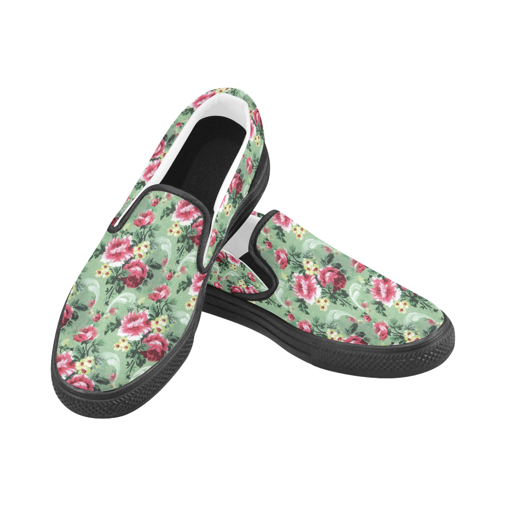 15st Women's Unusual Slip-on Canvas Shoes (Model 019)
