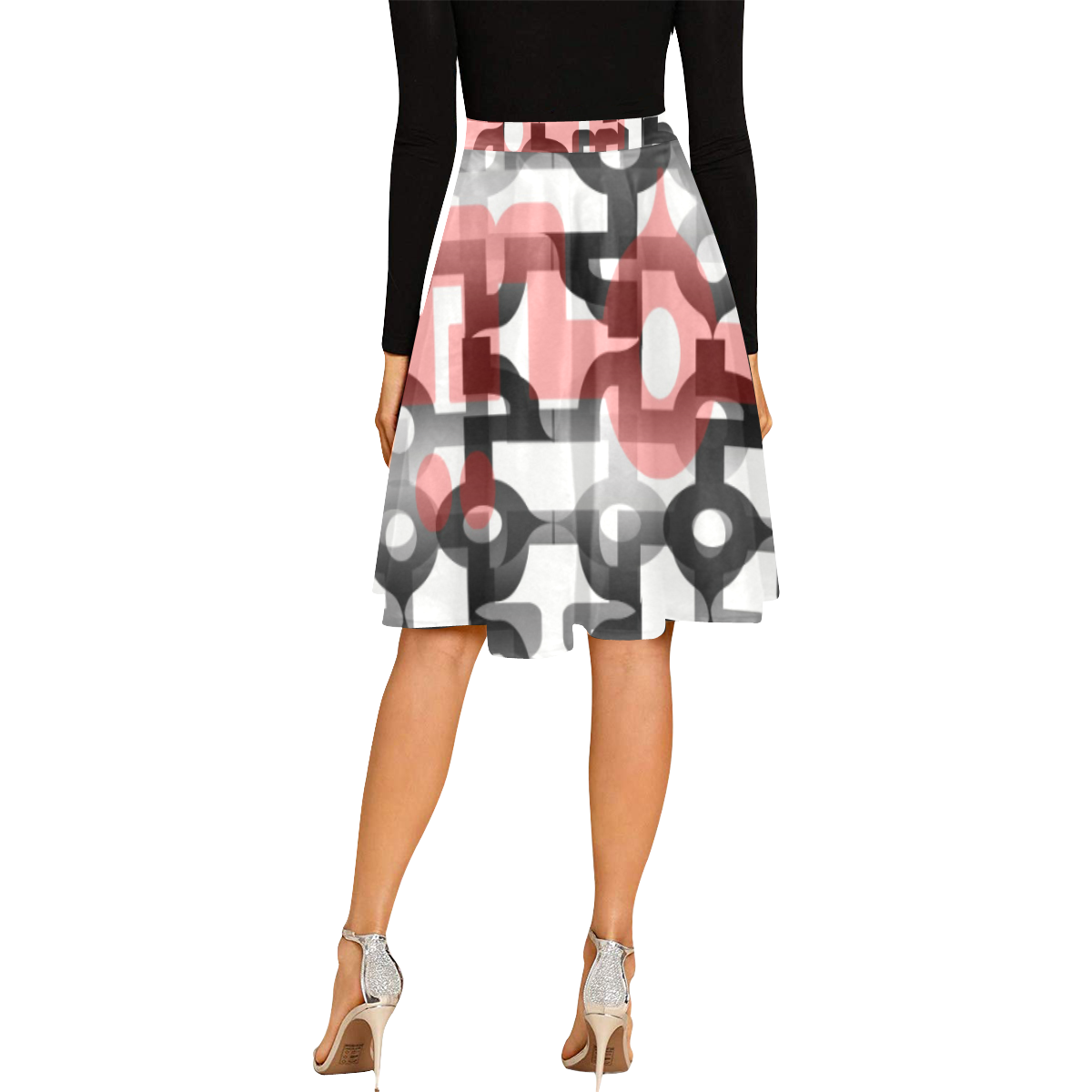 Amor Melete Pleated Midi Skirt (Model D15)