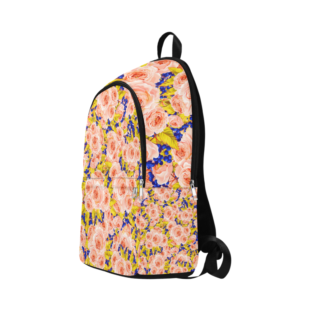 Rose Flower Fabric Backpack for Adult (Model 1659)