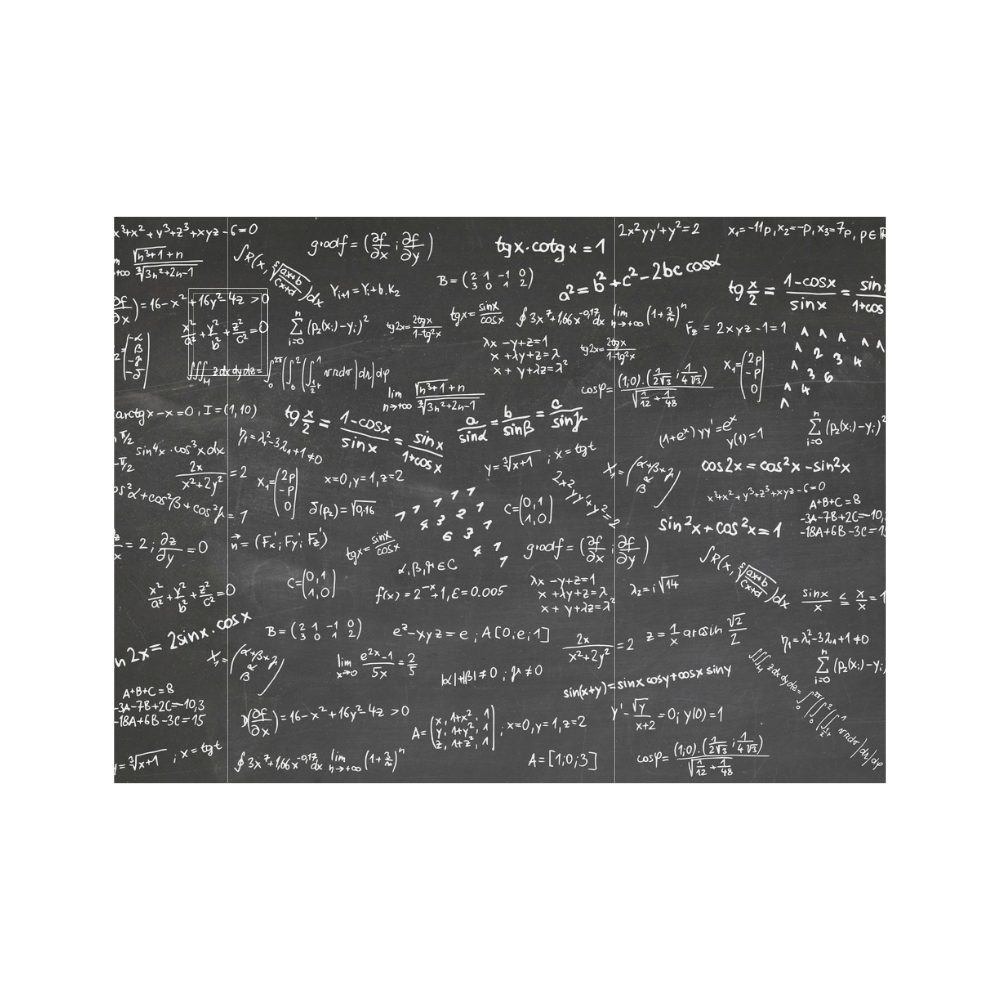 Mathematics Formulas Equations Numbers Neoprene Water Bottle Pouch/Small