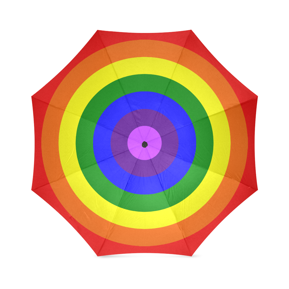 Rainbow Flag (Gay Pride - LGBTQIA+) Foldable Umbrella (Model U01)