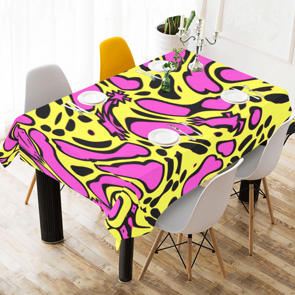 SPLOTCHYBLOB Cotton Linen Tablecloth 60" x 90"