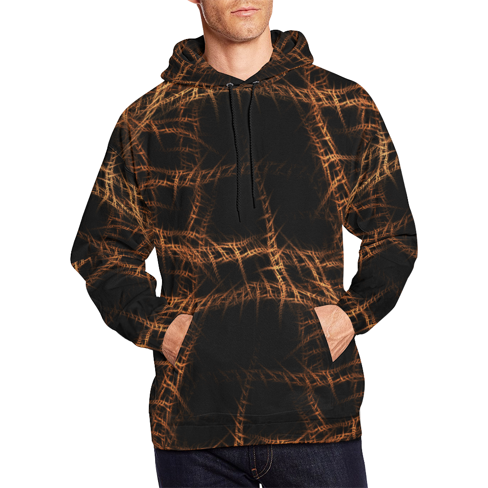 Trapped All Over Print Hoodie for Men (USA Size) (Model H13)