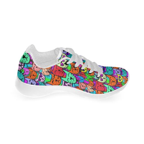 Rainbow Cats Kid's Running Shoes (Model 020)