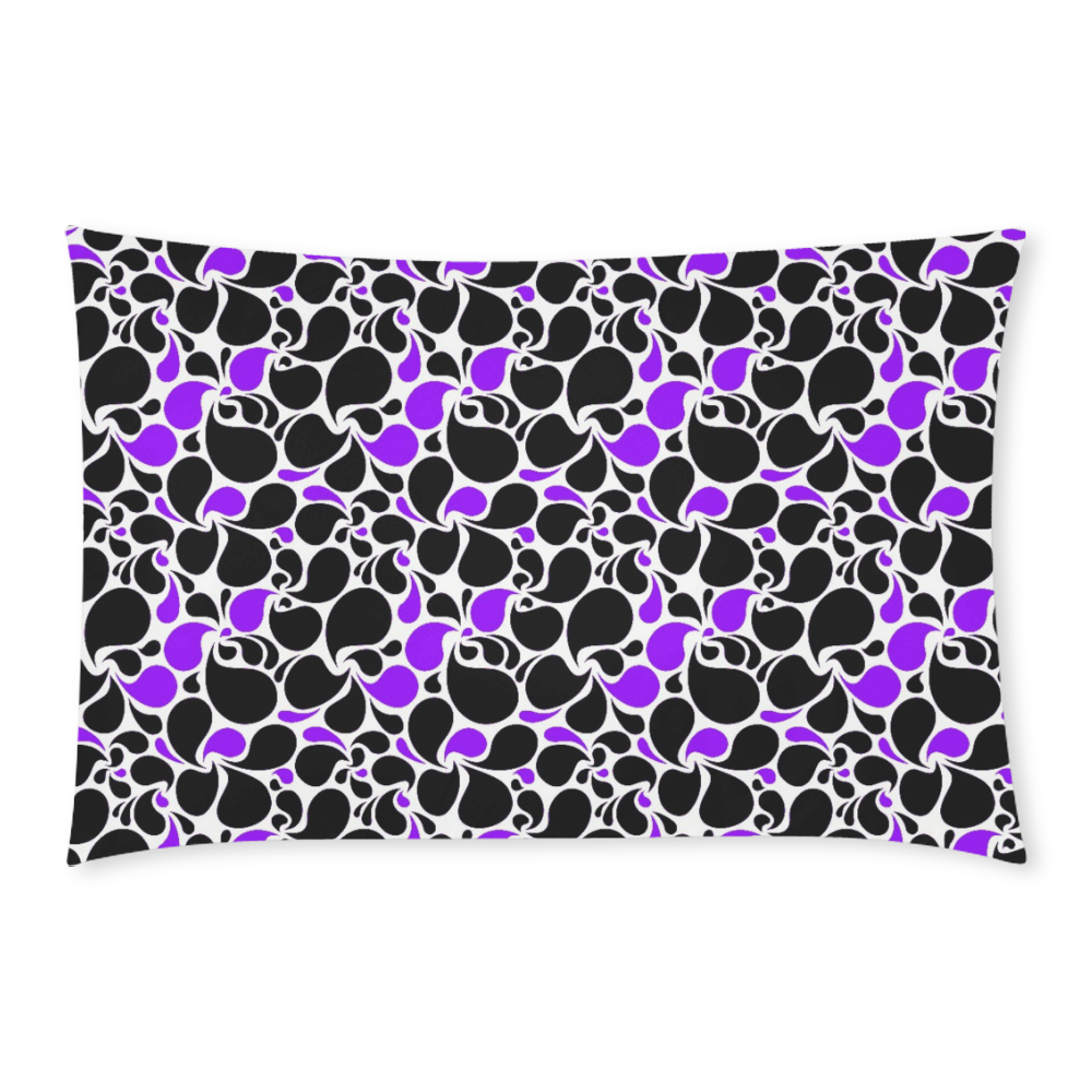purple black paisley 3-Piece Bedding Set