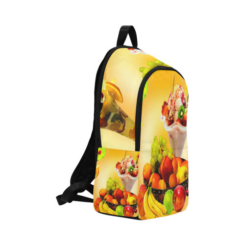 SUMMER FRUIT,ICE CREAM AND ORANGE JUICE Fabric Backpack for Adult (Model 1659)