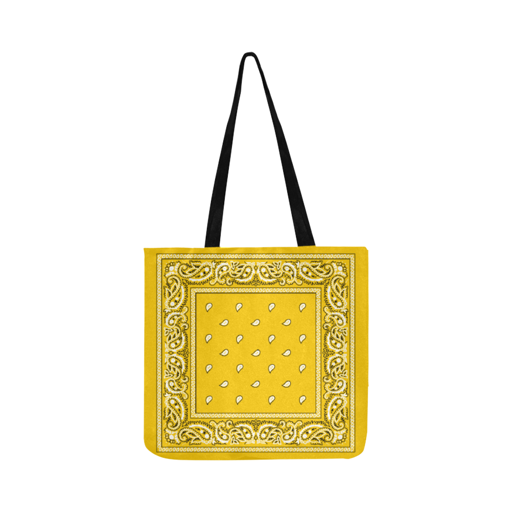 KERCHIEF PATTERN YELLOW Reusable Shopping Bag Model 1660 (Two sides)