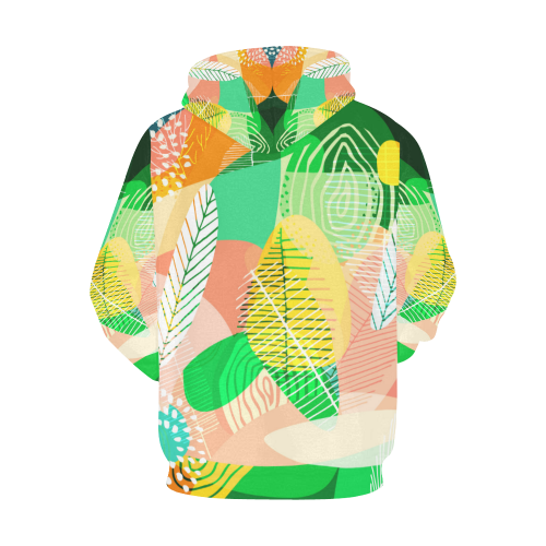 flower pattern All Over Print Hoodie for Women (USA Size) (Model H13)