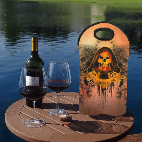 The skulls 2-Bottle Neoprene Wine Bag