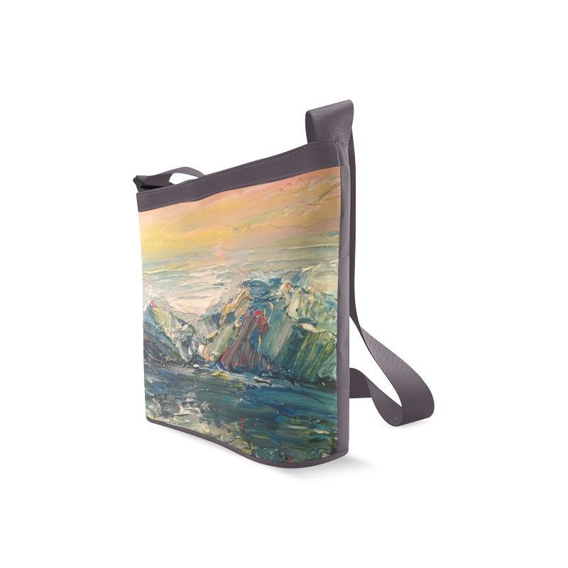 Mountains painting Crossbody Bags (Model 1613)