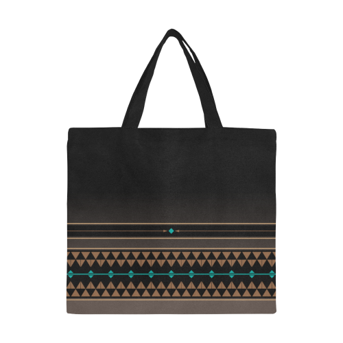 The Gathering Black All Over Print Canvas Tote Bag/Large (Model 1699)
