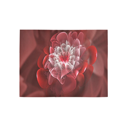 3D Pink Flower Area Rug 5'3''x4'